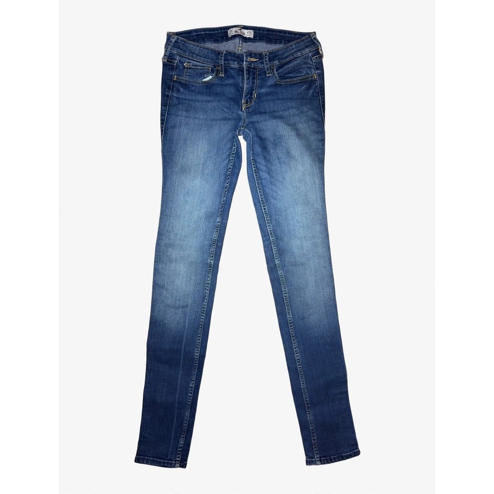 Hollister Skinny Jeans Womens 3R W26 L31 Medium Wash Stretch Low Rise Y2K